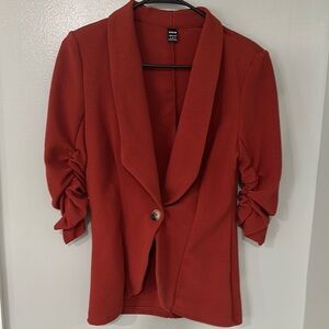 SHEIN Elegant Red Women's Blazer